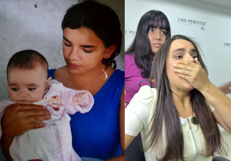 Daiana abraça Maria Eduarda durante reencontro em salão de beleza