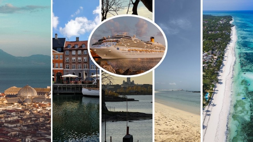 Nápoles, Copenhague, Helsinque, Cabo Verde e Zanzibar