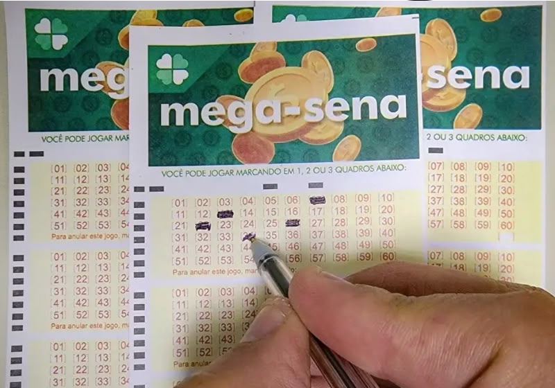 Cartela da Mega-Sena para apostas nas loterias