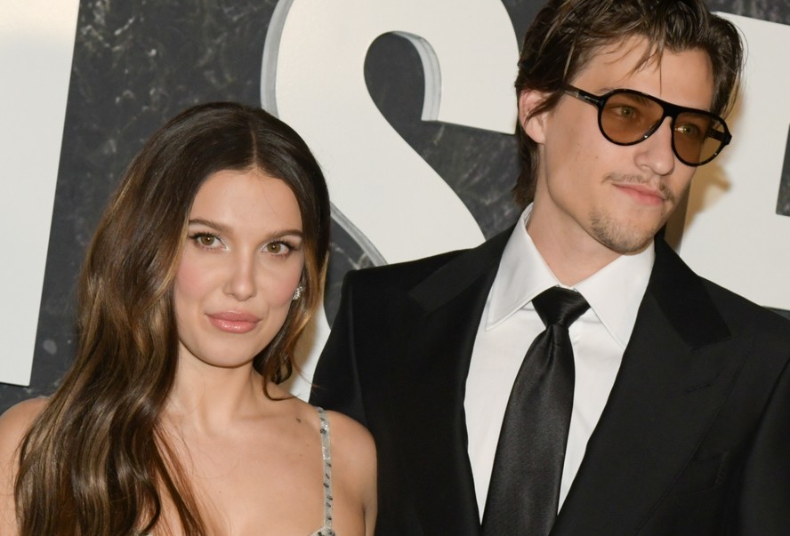 Millie Bobby Brown e Jake Bongiovi juntos em evento