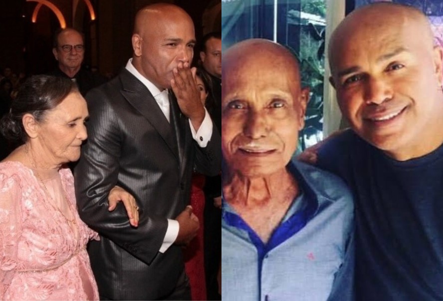 Rick Sollo ao lado dos pais