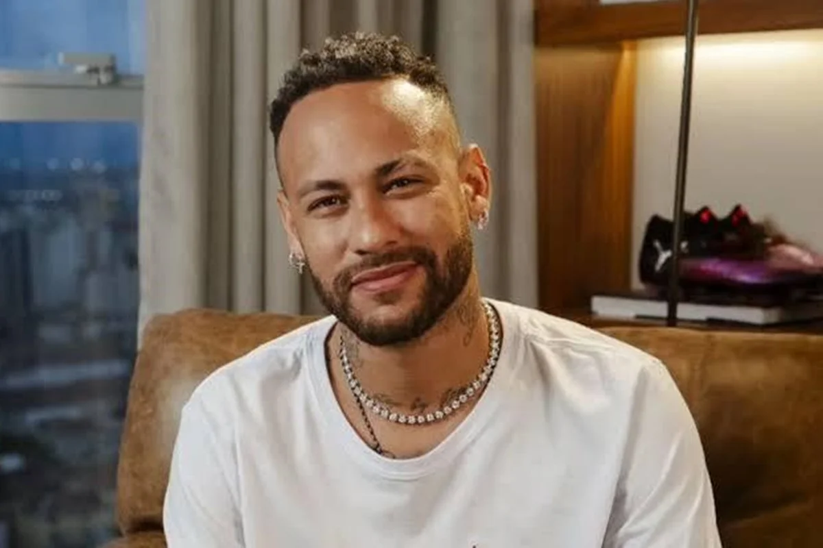 Neymar durante partida pelo Santos