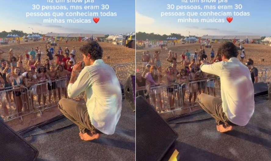Nilson Neto durante show em Mato Grosso