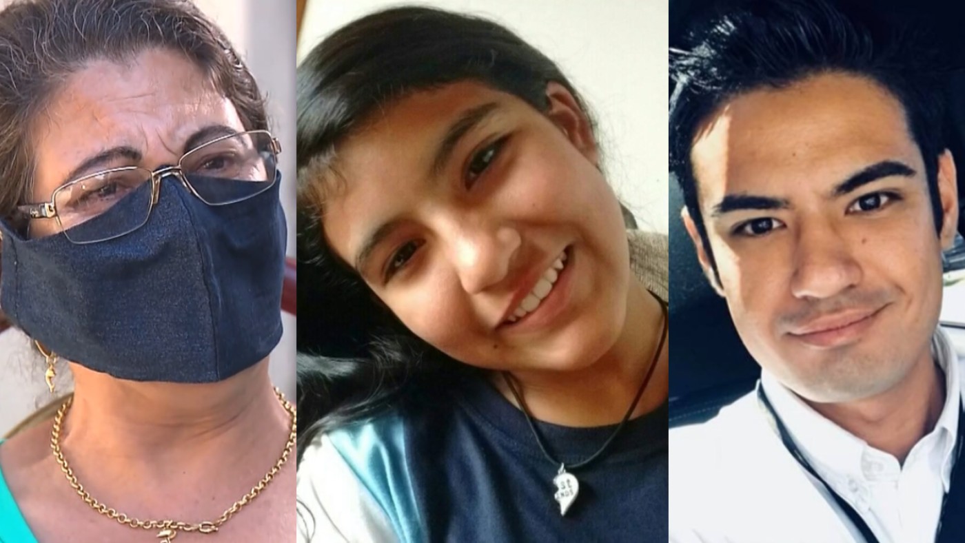 Terezinha de Jesus Guinaia, Eduarda Shigematsu e Ricardo Seidi Shigematsu