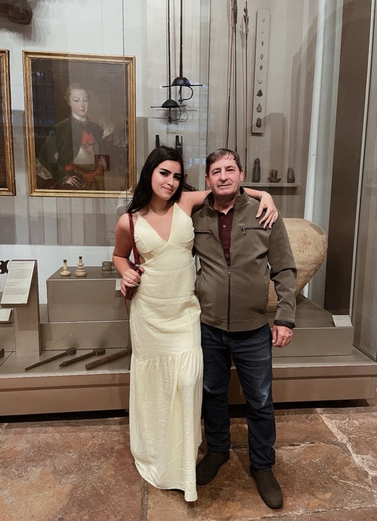 Gilberto Berriel ao lado da filha Monalisa Berriel