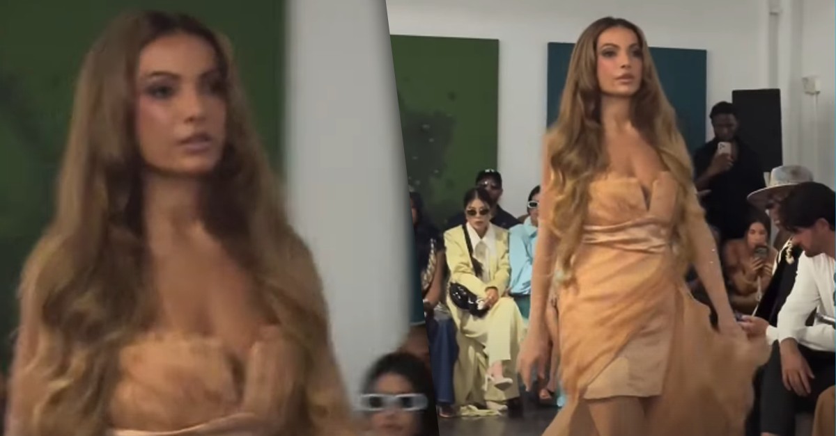 Patrícia Poeta desfila na Semana de Moda de Nova York