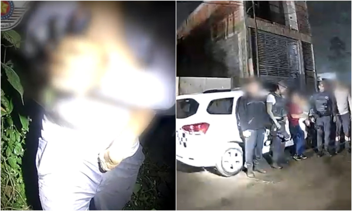 Policial militar durante buscas por criança em área de mata na Zona Leste de São Paulo