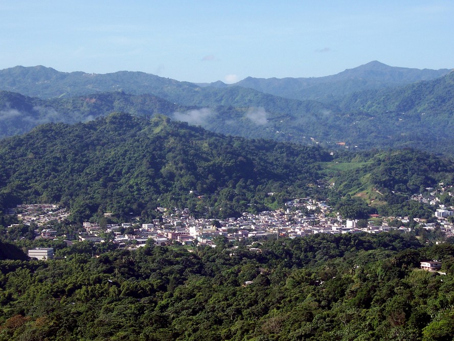 Vista do município de Utuado, em Porto Rico