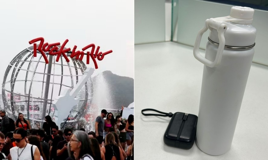 Ilustração sobre itens permitidos e proibidos no Rock in Rio