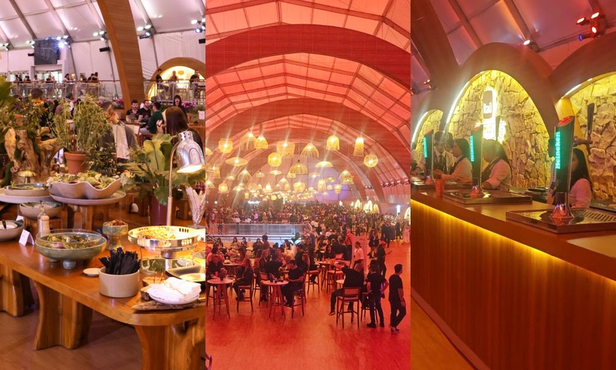 Estações de alimentação da área VIP do Rock in Rio