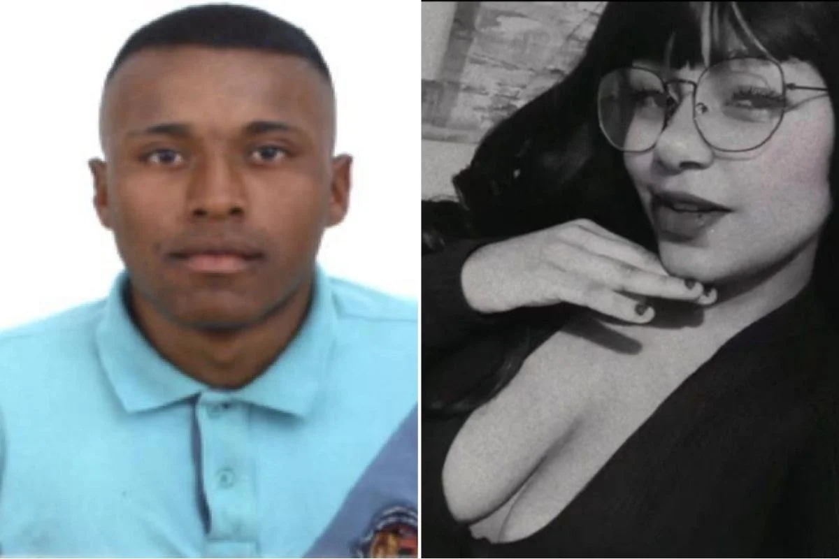 Montagem com retratos de Dioney Santos Celestino e Laysa Cristine Neris da Silva Bonfim