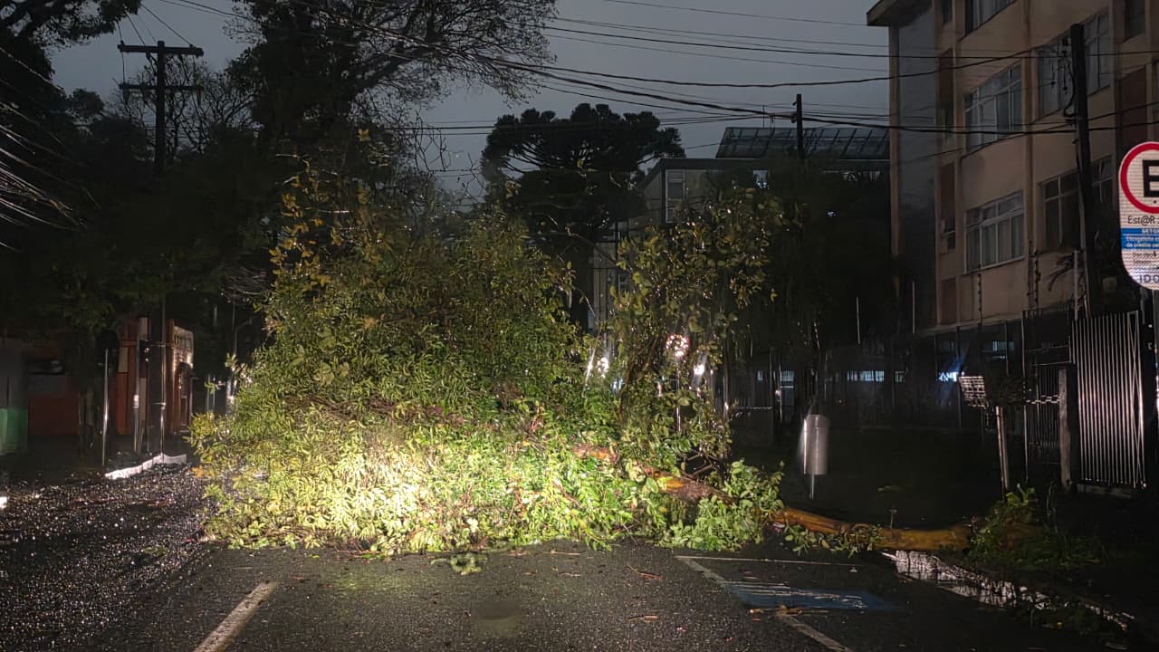 Chuva intensa em Curitiba