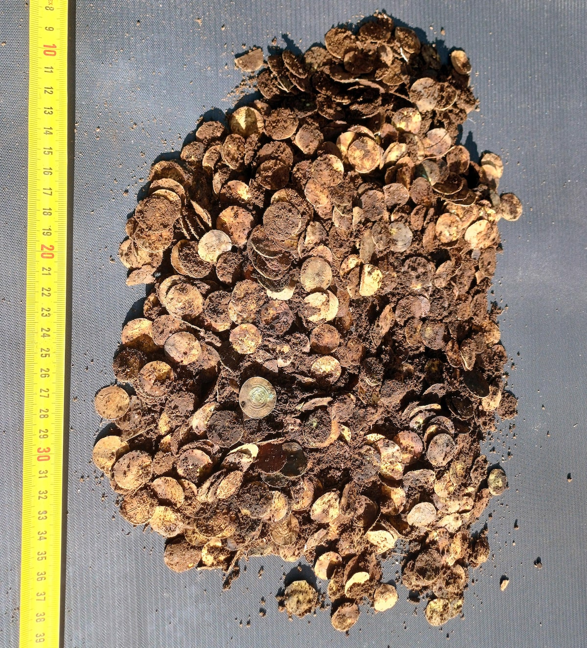 Moedas de prata encontradas em área arborizada da Finlândia