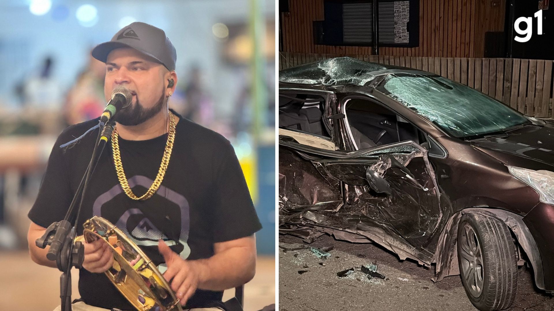 Colisão entre dois carros no cruzamento da avenida Wenceslau Escobar com a rua Doutor Barcelos