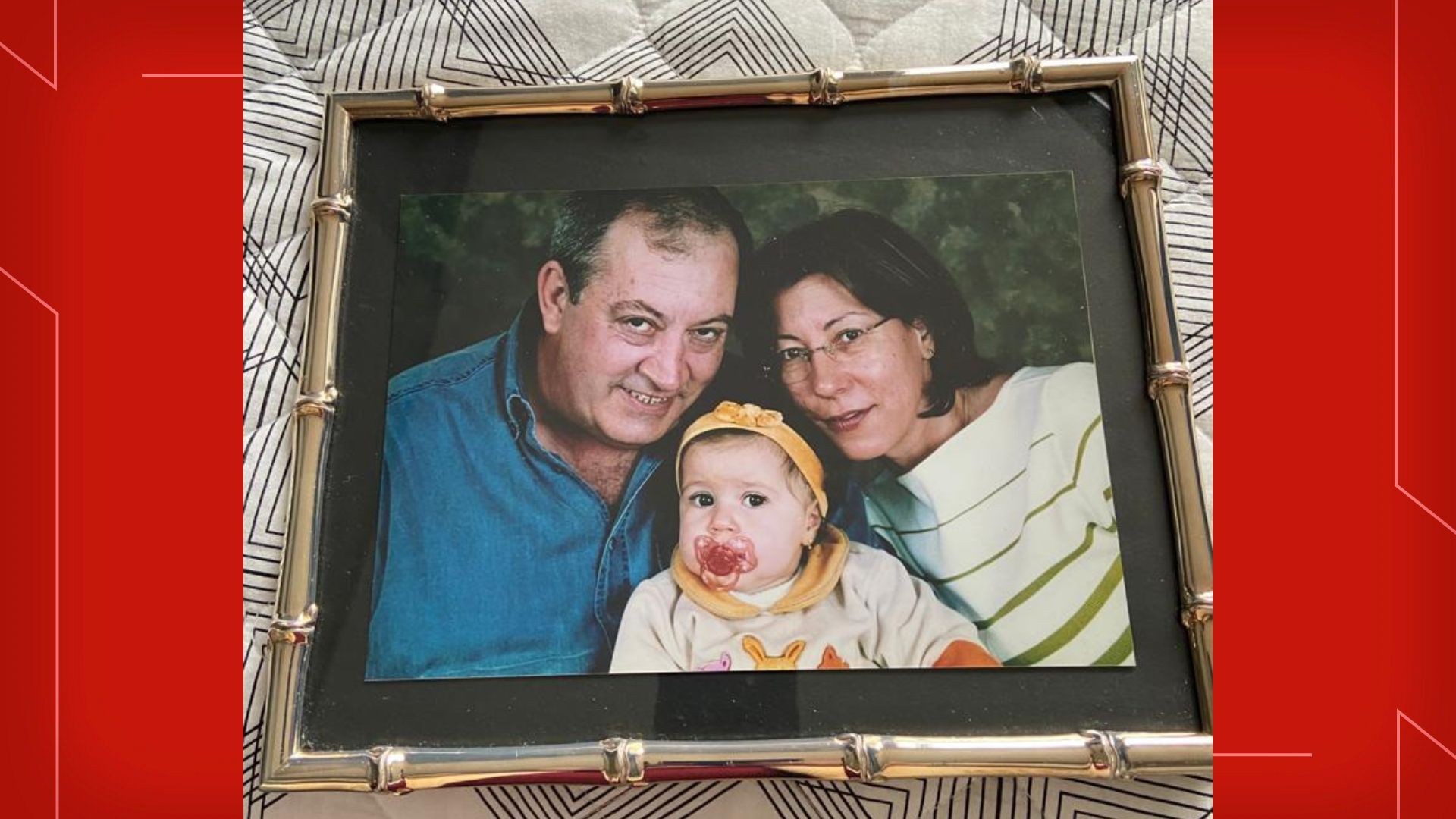 Foto em porta-retratos da família Gutjahr