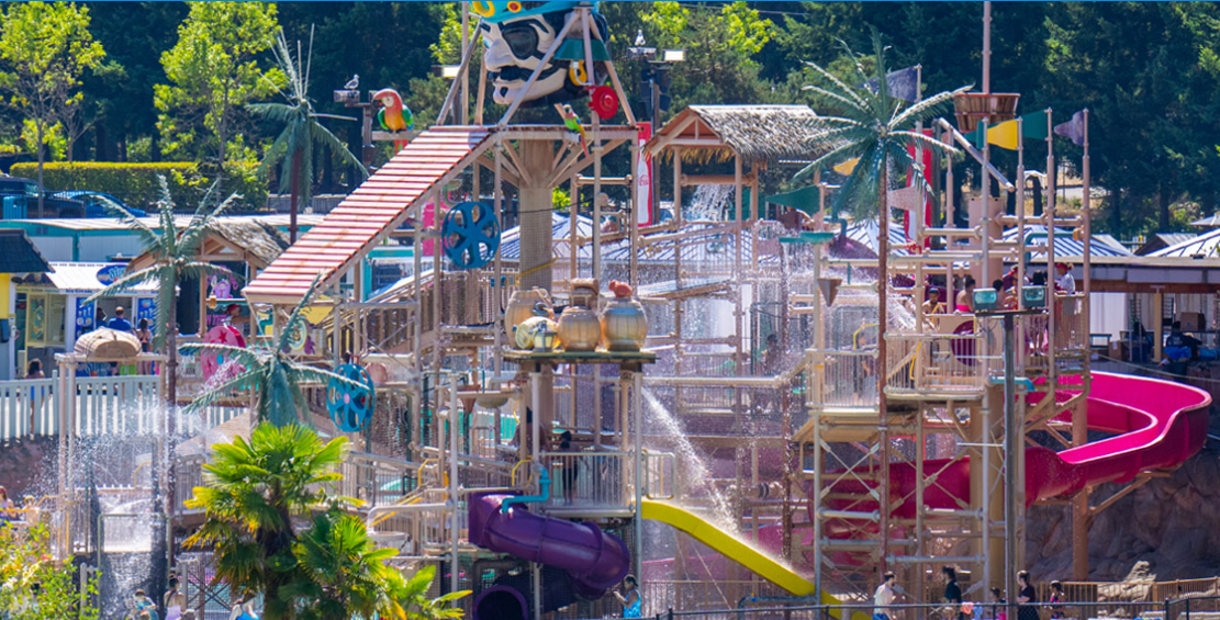 Área do parque aquático Wild Waves