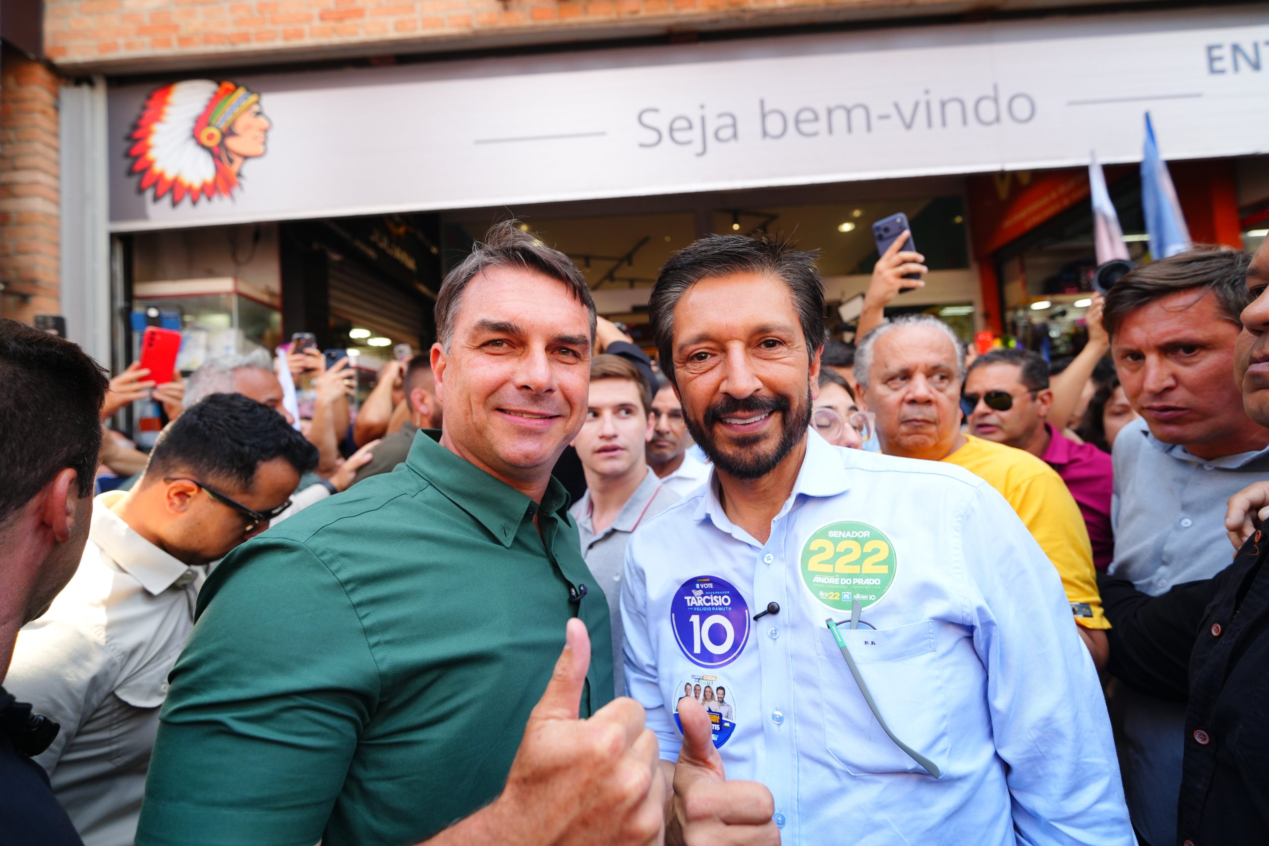 Flávio Bolsonaro Ricardo Nunes