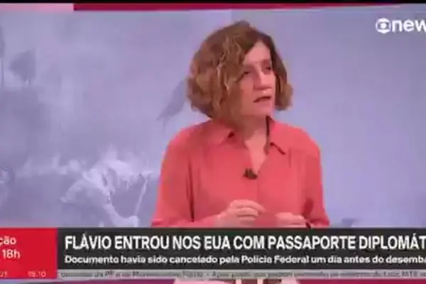 VÍDEO: Miriam Leitão passa mal ao vivo na GloboNews e é amparada por colega