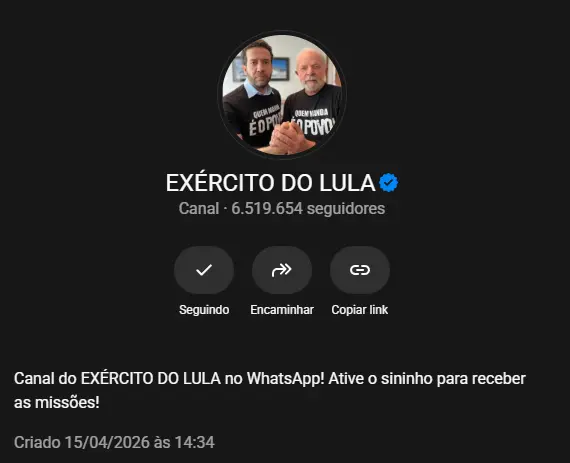 "Exército do Lula" Janones