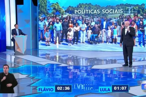 De facções a santas casas: checagem desmonta falas de Flávio no 2º bloco do debate