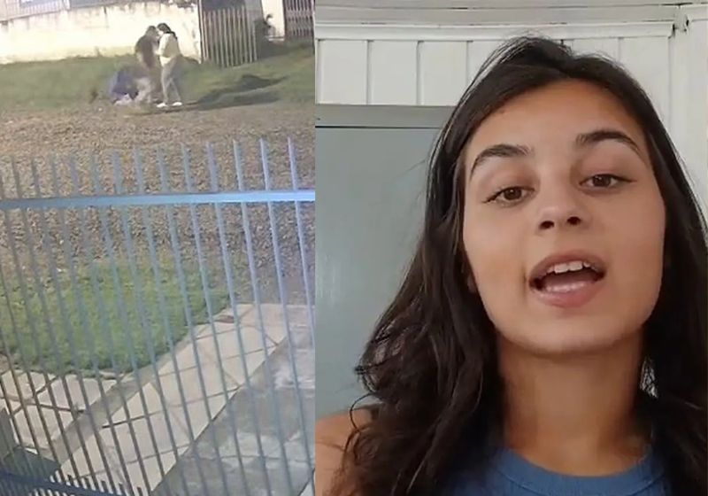Ana Clara Dressel durante entrevista sobre invasão em sua casa