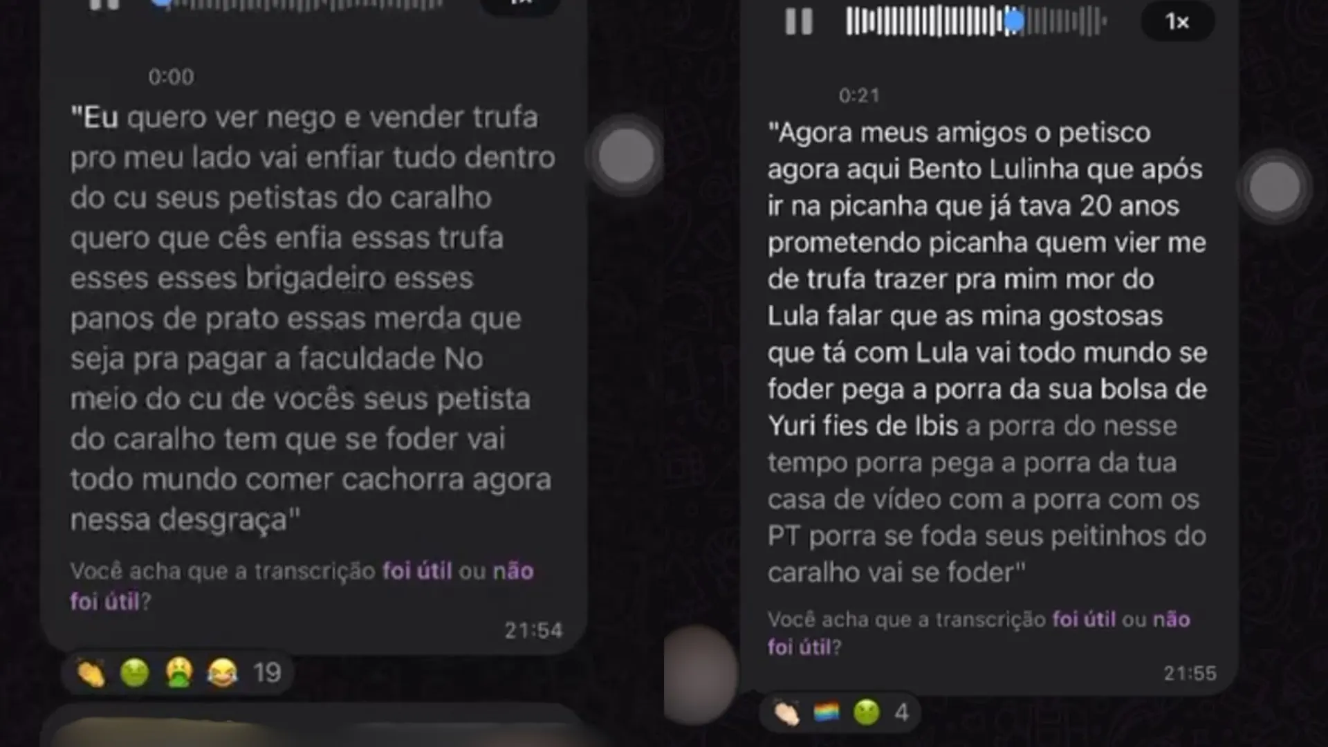 Captura de tela de conversa em grupo de WhatsApp de estudantes de Medicina