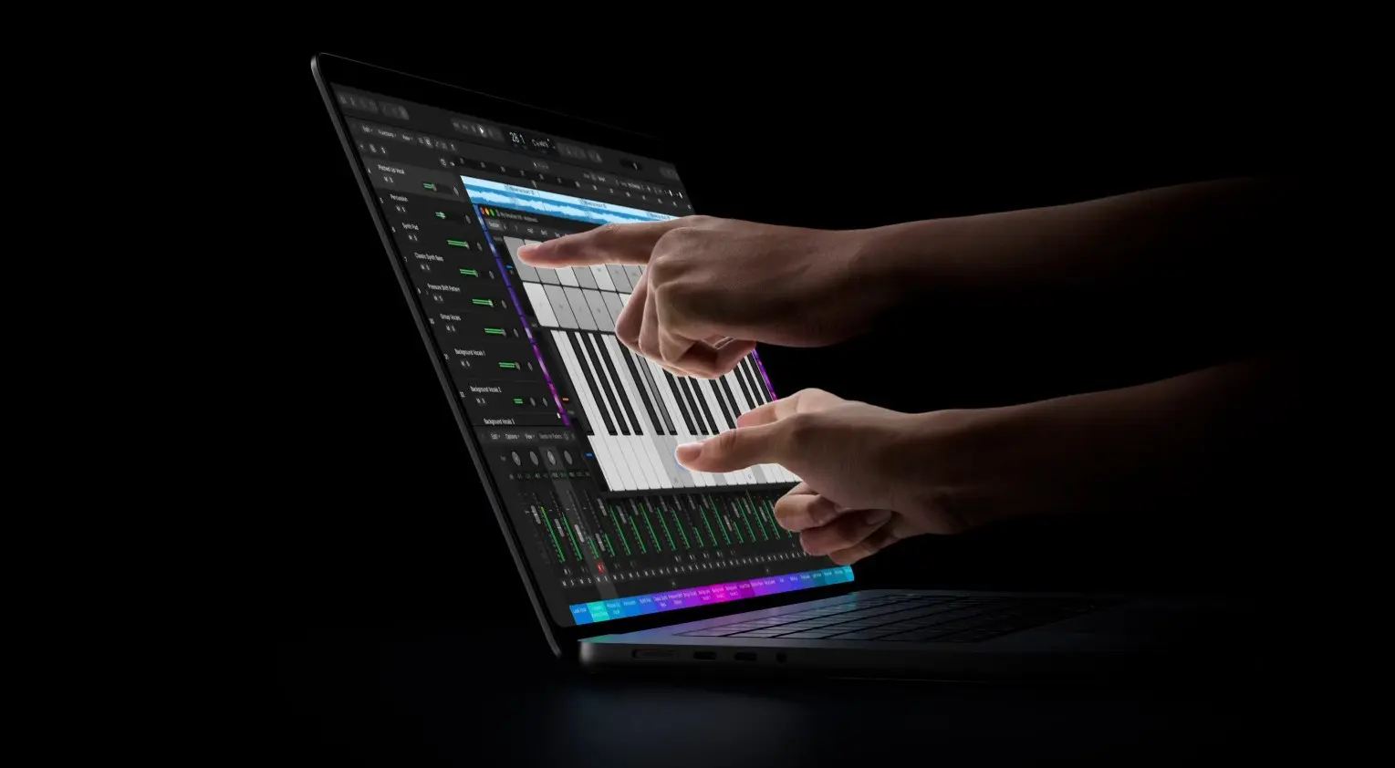 MacBook Pro com tela sensível ao toque
