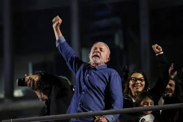 O presidente Lula após vitória no segundo turno. Foto: Reprodução