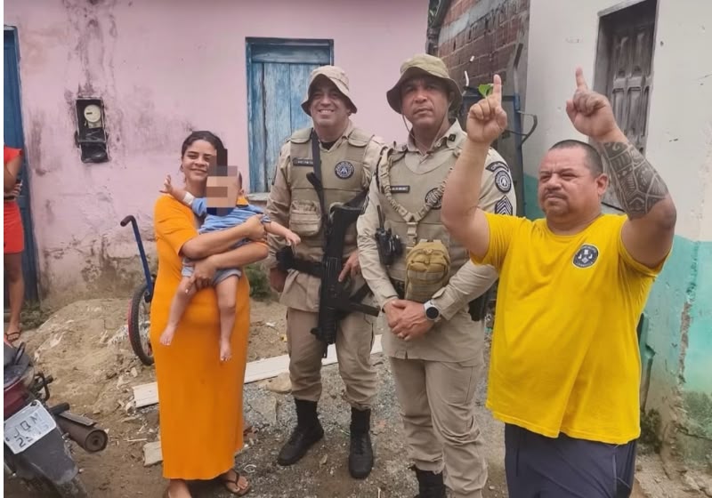Noah, bebê de 11 meses resgatado na Bahia
