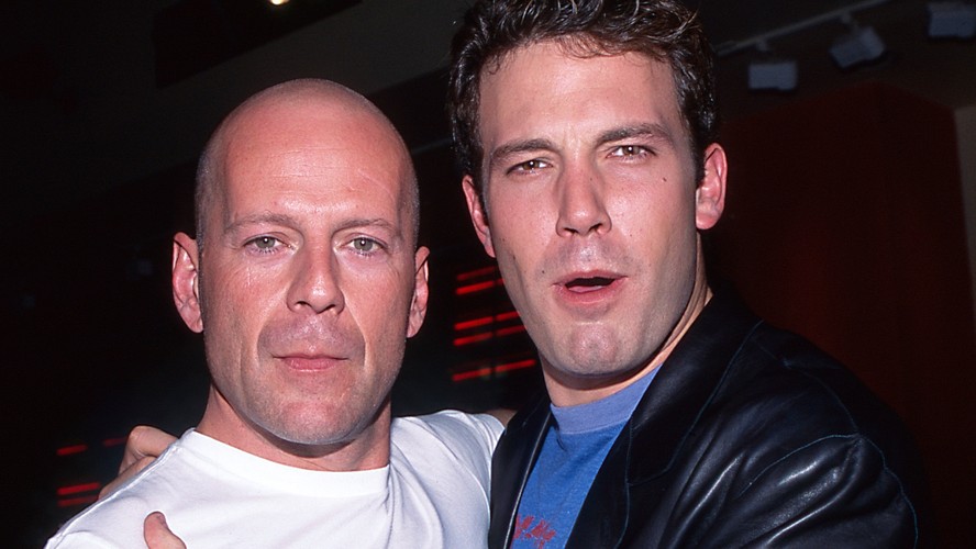 Bruce Willis e Ben Affleck juntos em evento