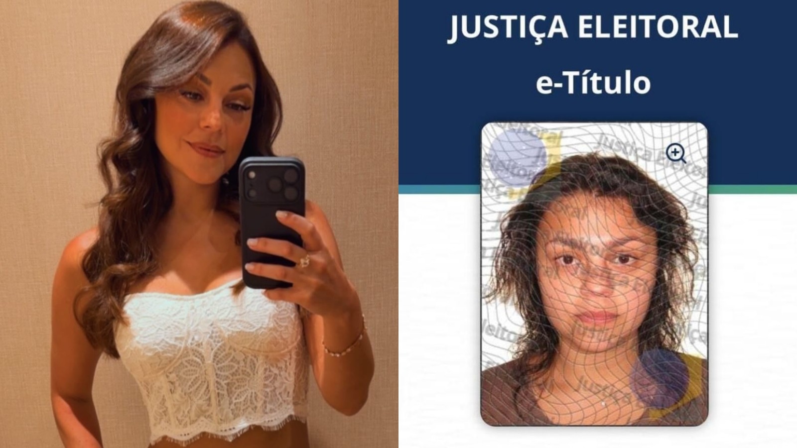 Montagem com fotos de Bruna Louise