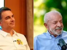 Flávio Bolsonaro e Luiz Inácio Lula da Silva
