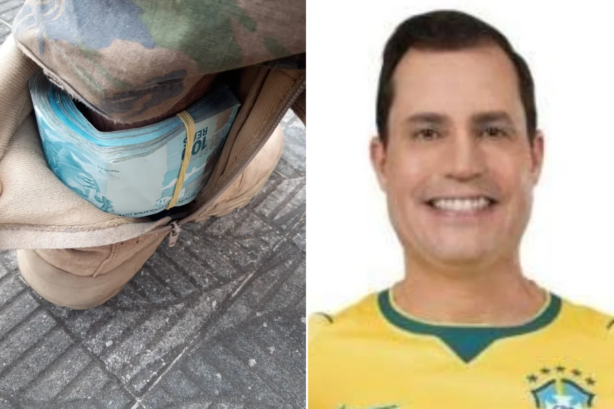 Cédulas de R$ 100 apreendidas pela polícia