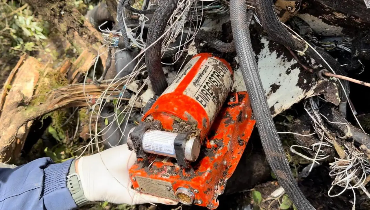 Gravador de voz da cabine recuperado do helicóptero que caiu em Urubici