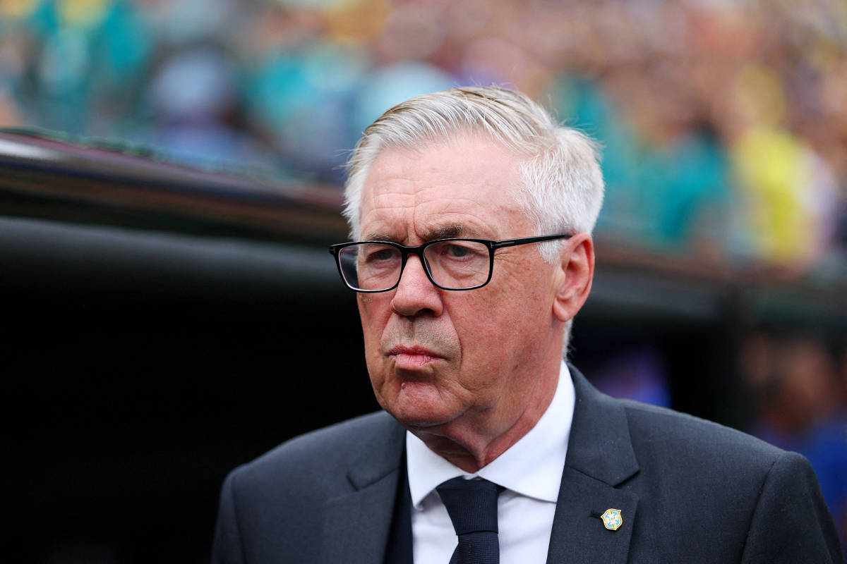 Carlo Ancelotti, treinador da seleção brasileira