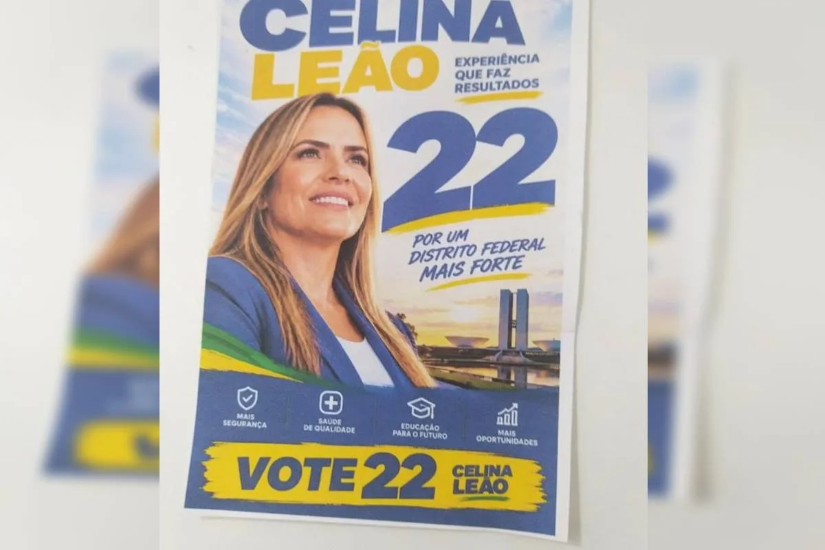 Panfleto com número 22 atribuído falsamente à campanha de Celina Leão