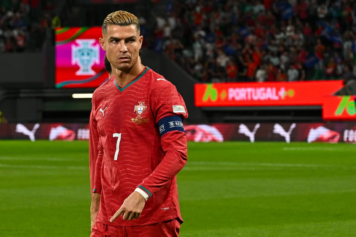 Cristiano Ronaldo durante partida pela seleção de Portugal