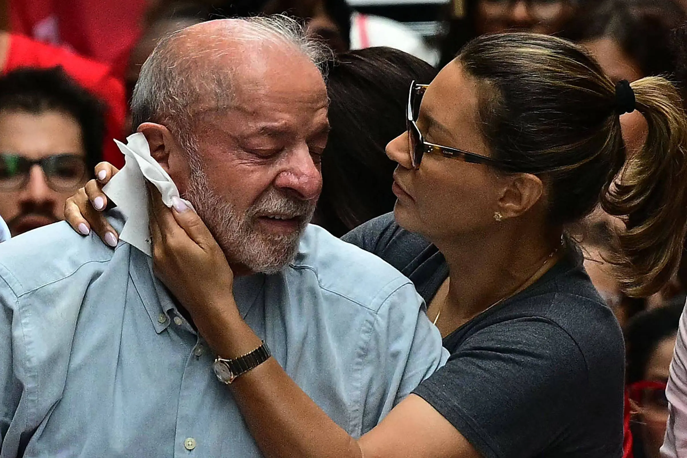 Lula em carreata em Copacabana durante a campanha eleitoral