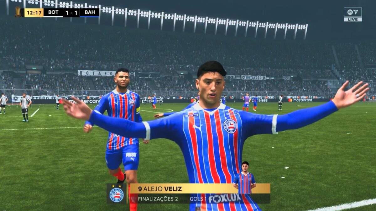 Tela de seleção do Bahia no EA FC 27