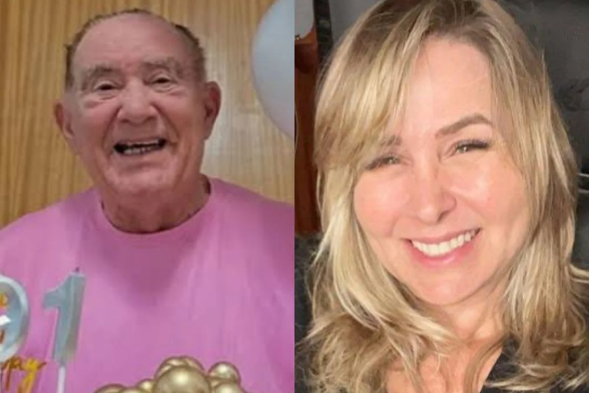 Renato Aragão e Andréa Sorvetão
