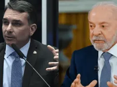 Flávio Bolsonaro e Luiz Inácio Lula da Silva