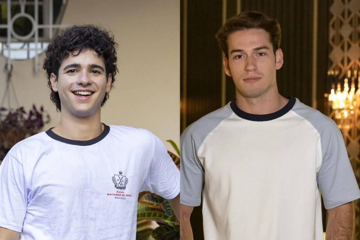 João Victor Gonçalves e Pietro Antonelli como Mau Mau e Felipe em Quem Ama Cuida