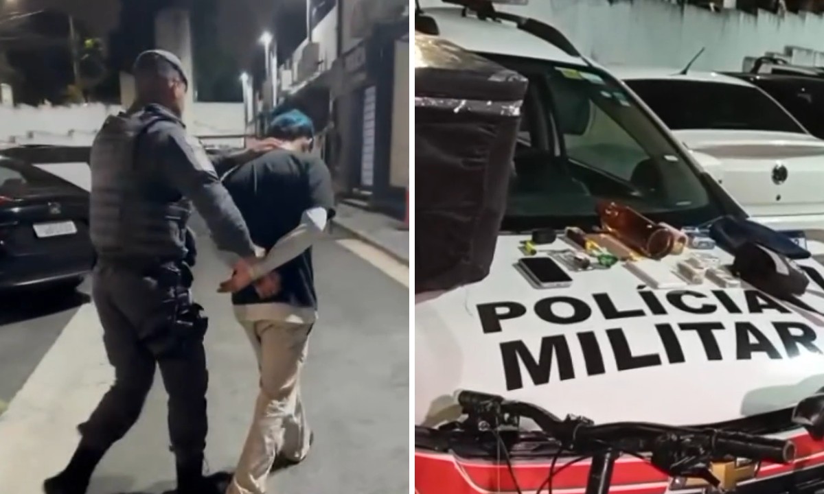 Bicicleta e mochila de entregas apreendidas pela Polícia Militar