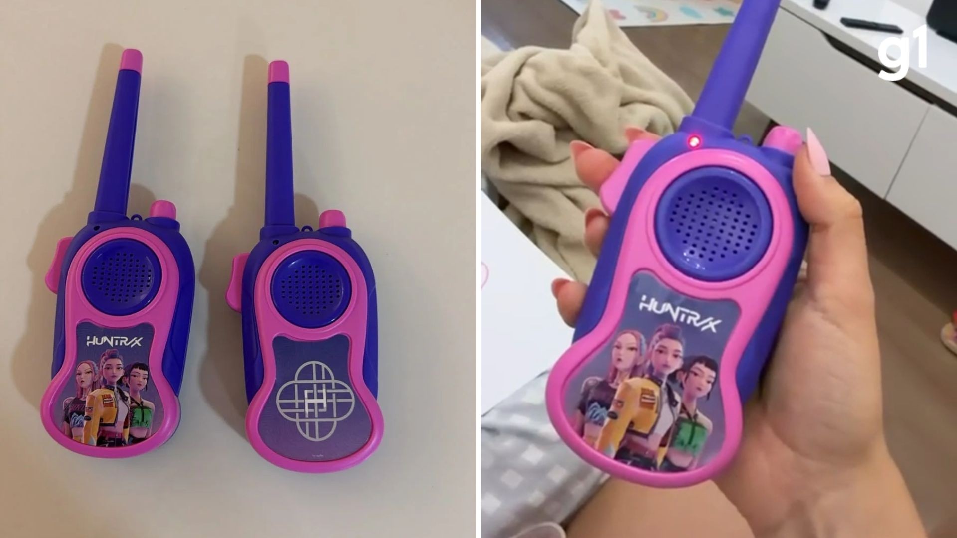 Walkie-talkie Guerreiras do K-Pop da Candide Brinquedos
