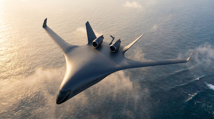 Avião Z4 da JetZero com fuselagem integrada às asas