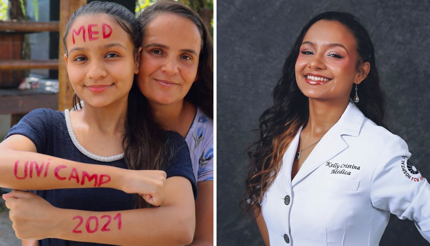Kelly Cristina Almeida Souza trabalha no caixa de uma padaria