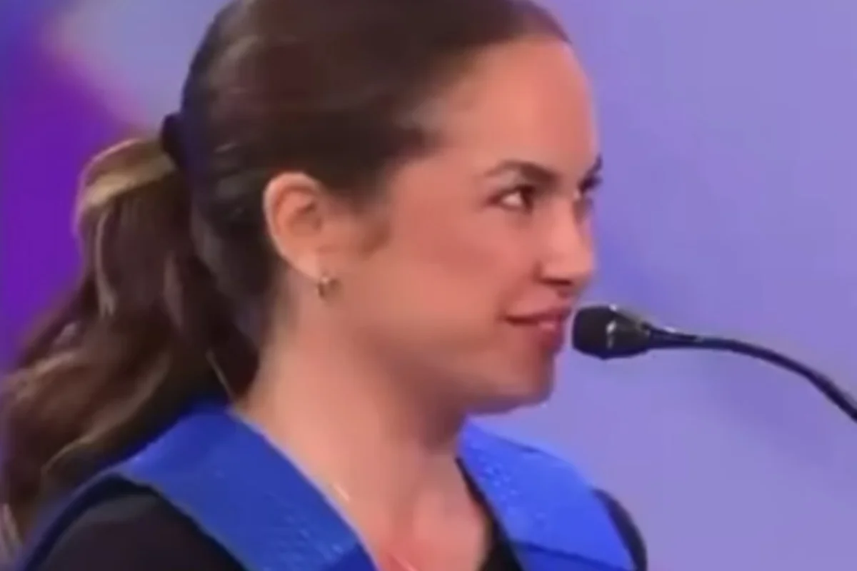 Lua Blanco durante participação no Domingo Legal