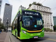 Ônibus elétrico da cidade de São Paulo