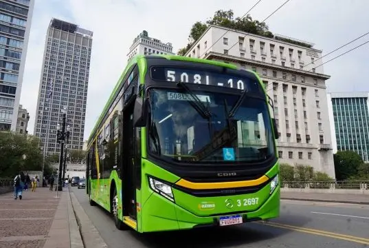 Ônibus elétrico da cidade de São Paulo