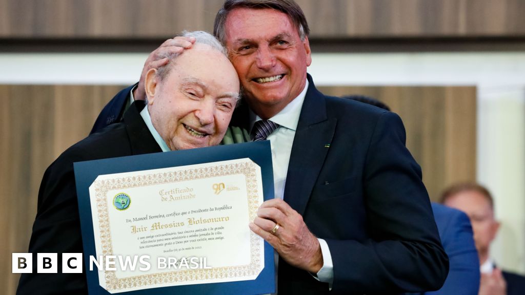 Manoel Ferreira ao lado de Jair Bolsonaro em evento